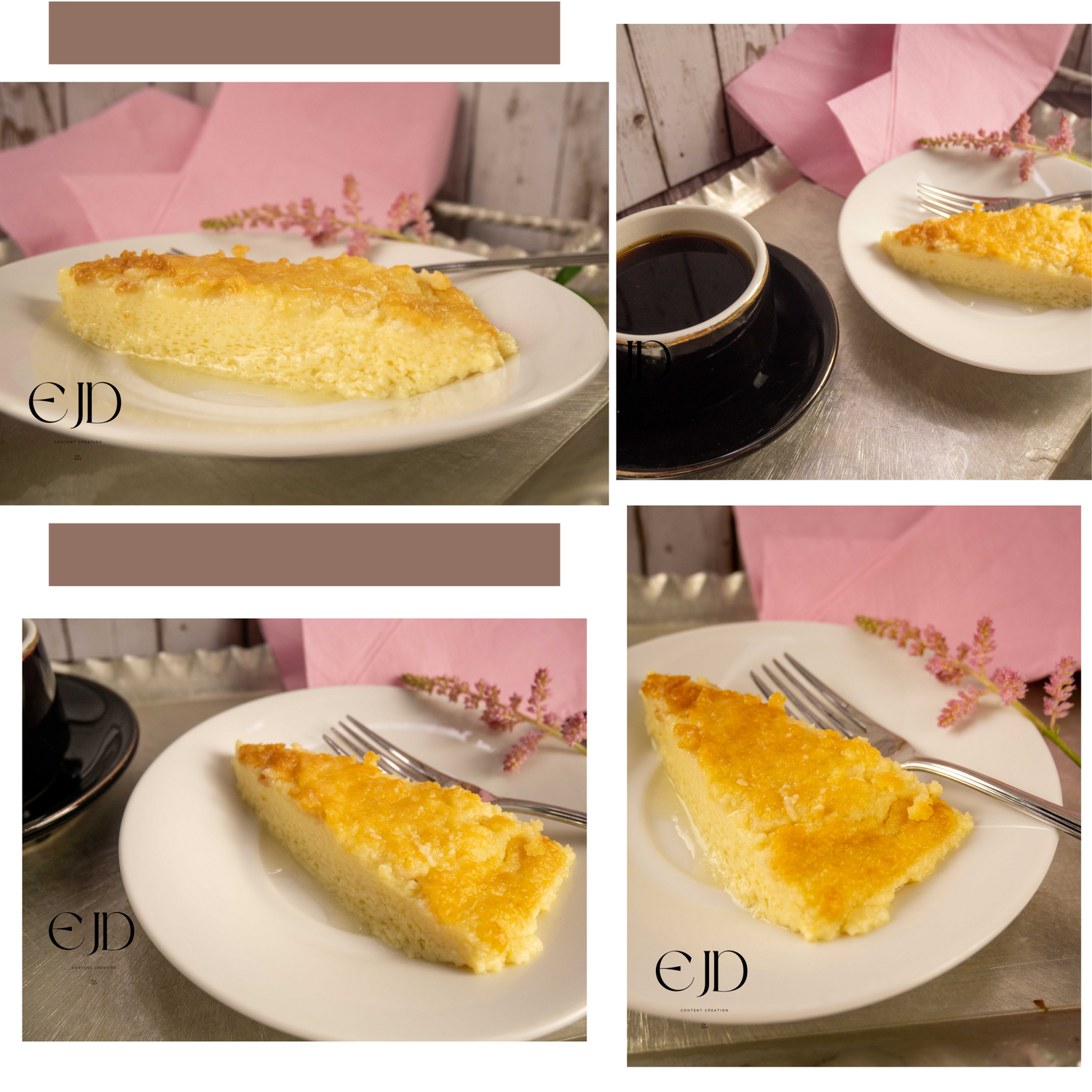 Crustless Low Carb Custard Pie