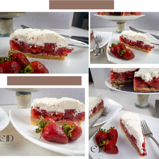 Low Carb Strawberry Pie, set 1