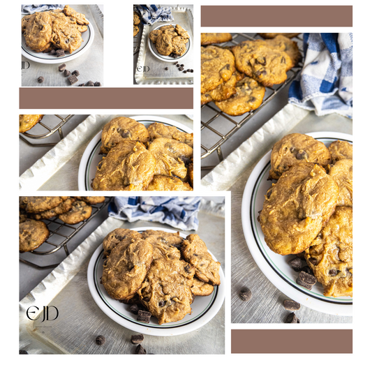 Chocolate Peanut Butter drop cookies, set 1