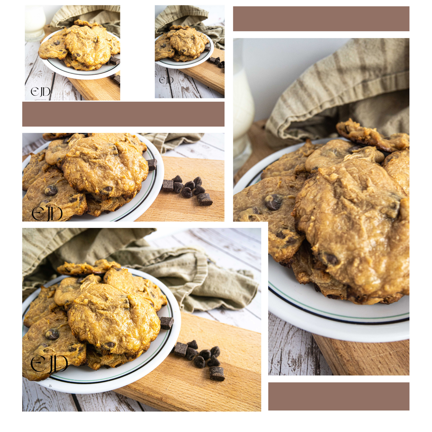 Chocolate Peanut Butter drop cookies, set 3