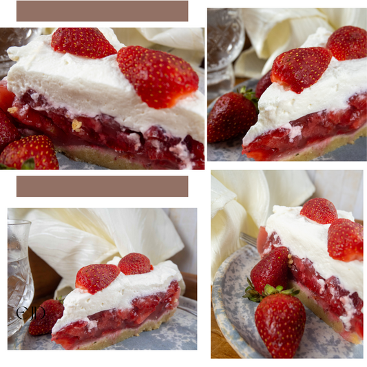 Low Carb Strawberry Pie, set 3