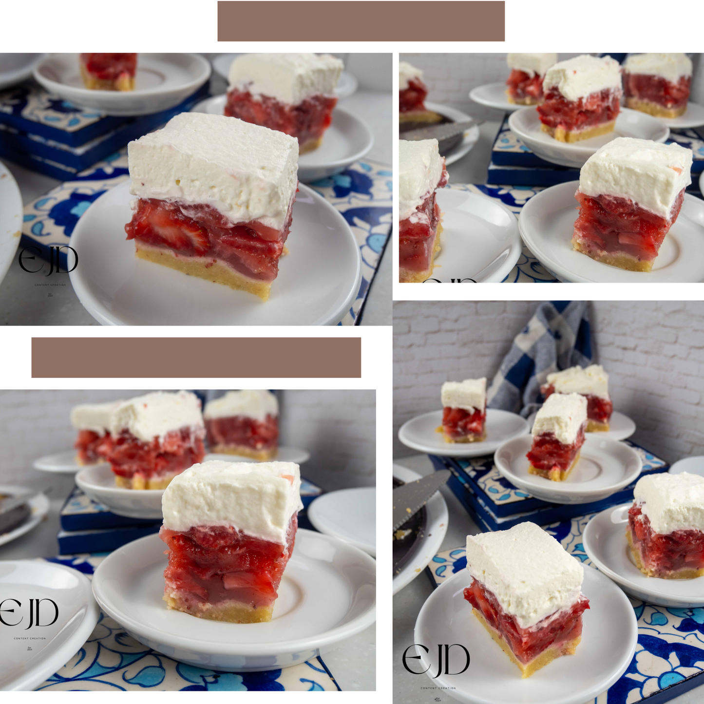 Low Carb Strawberry Pie, set 4