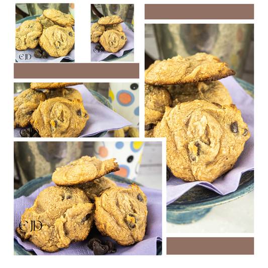 Chocolate Peanut Butter drop cookies, set 5