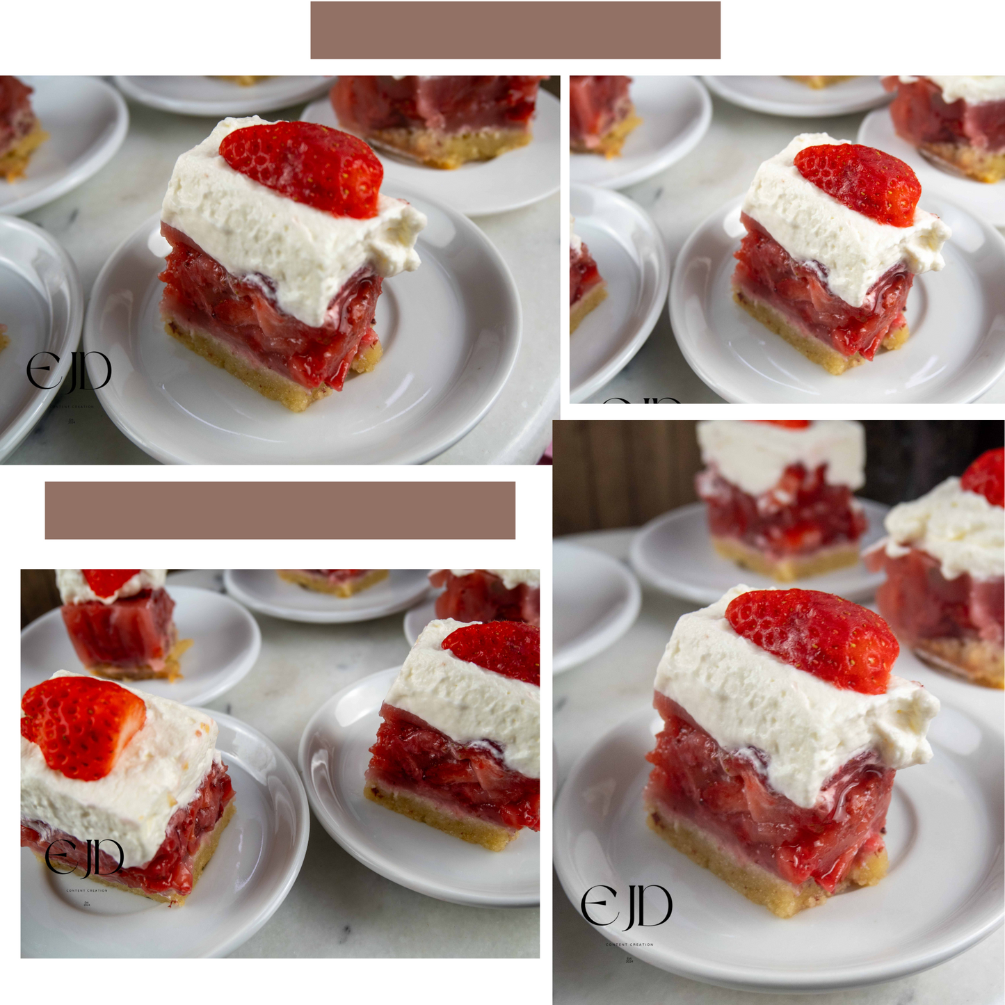 Low Carb Strawberry Pie, set 6